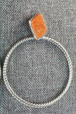 Coral & Sterling Silver Earrings - Annie Spencer - High Lonesome Trading