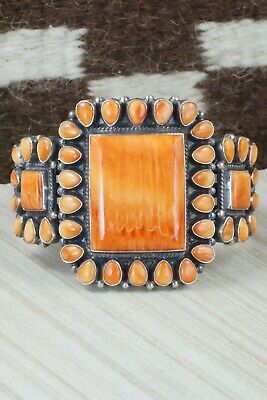 Spiny Oyster & Sterling Silver Bracelet - Anthony Skeets