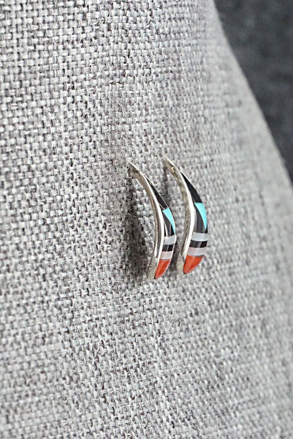 Multi Stone & Sterling Silver Earrings - Bernadette Boone