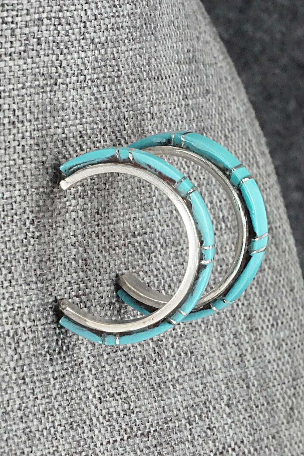 Turquoise & Sterling Silver Earrings - Terrance Panteah & Tammy Johnson