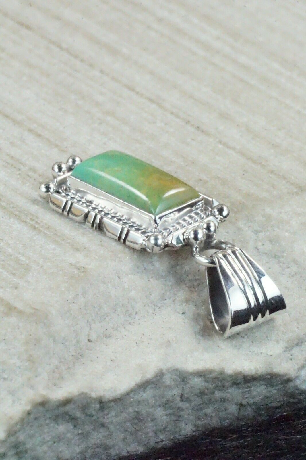 Turquoise & Sterling Silver Pendant - Daniel Benally