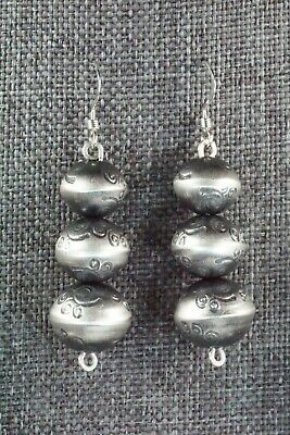 Sterling Silver Navajo Pearl Necklace & Earrings - Preston Haley