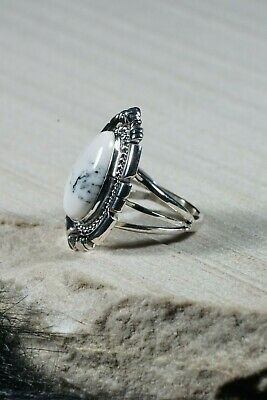 Navajo Magnesite and Sterling Silver Ring - Daniel Benally - Size 7.75 - High Lonesome Trading