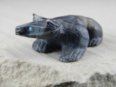 Bear Zuni Fetish Carving - Herbert Him Jr - High Lonesome Trading