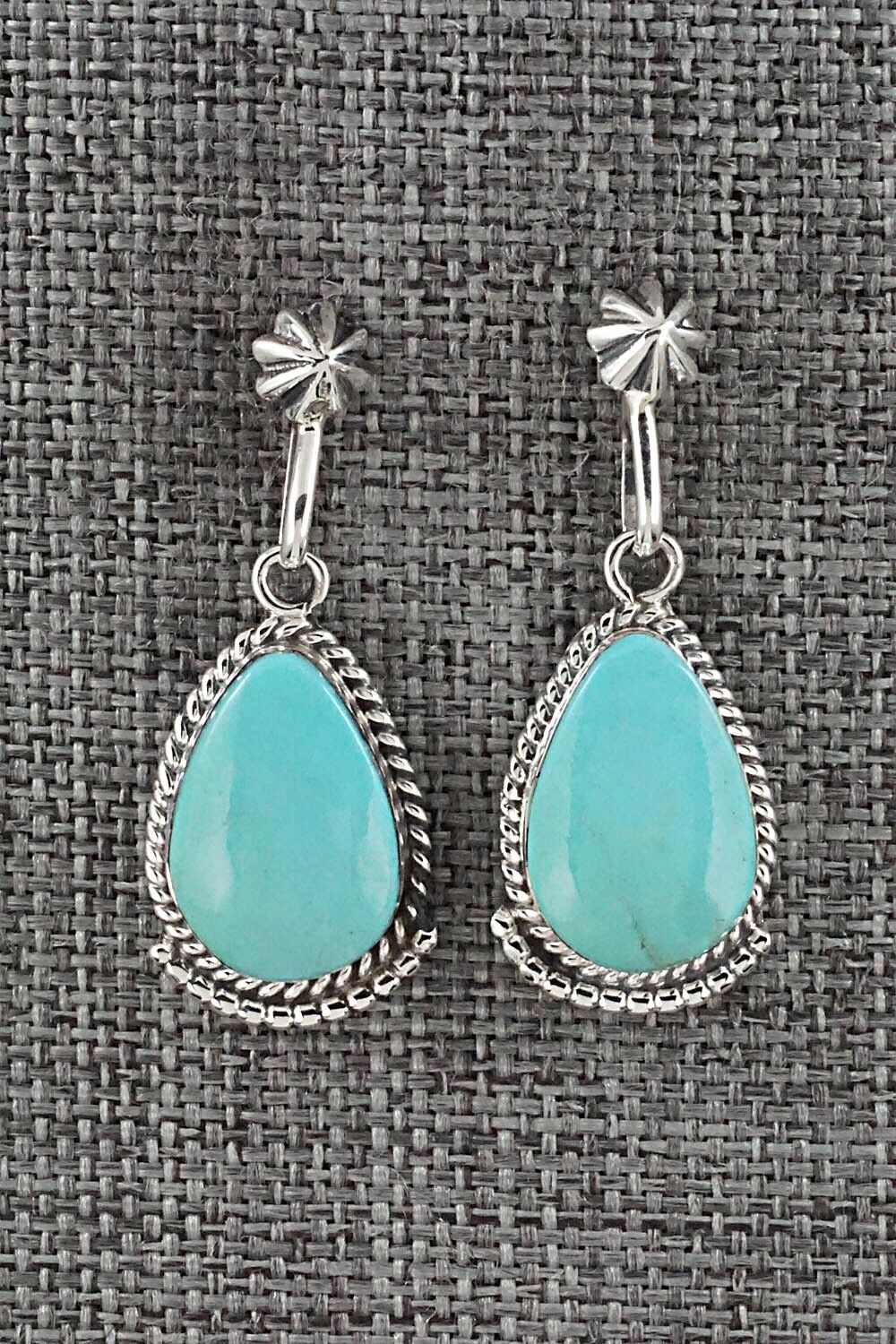 Turquoise and Sterling Silver Earrings - Sharon McCarthy