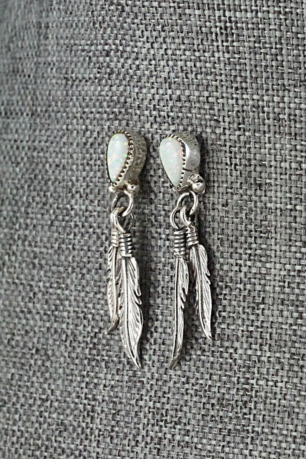 Opalite & Sterling Silver Earrings - Hiram Largo