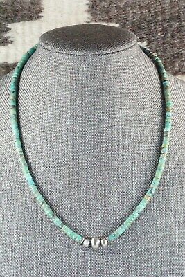 Turquoise & Sterling Silver Necklace - Navajo