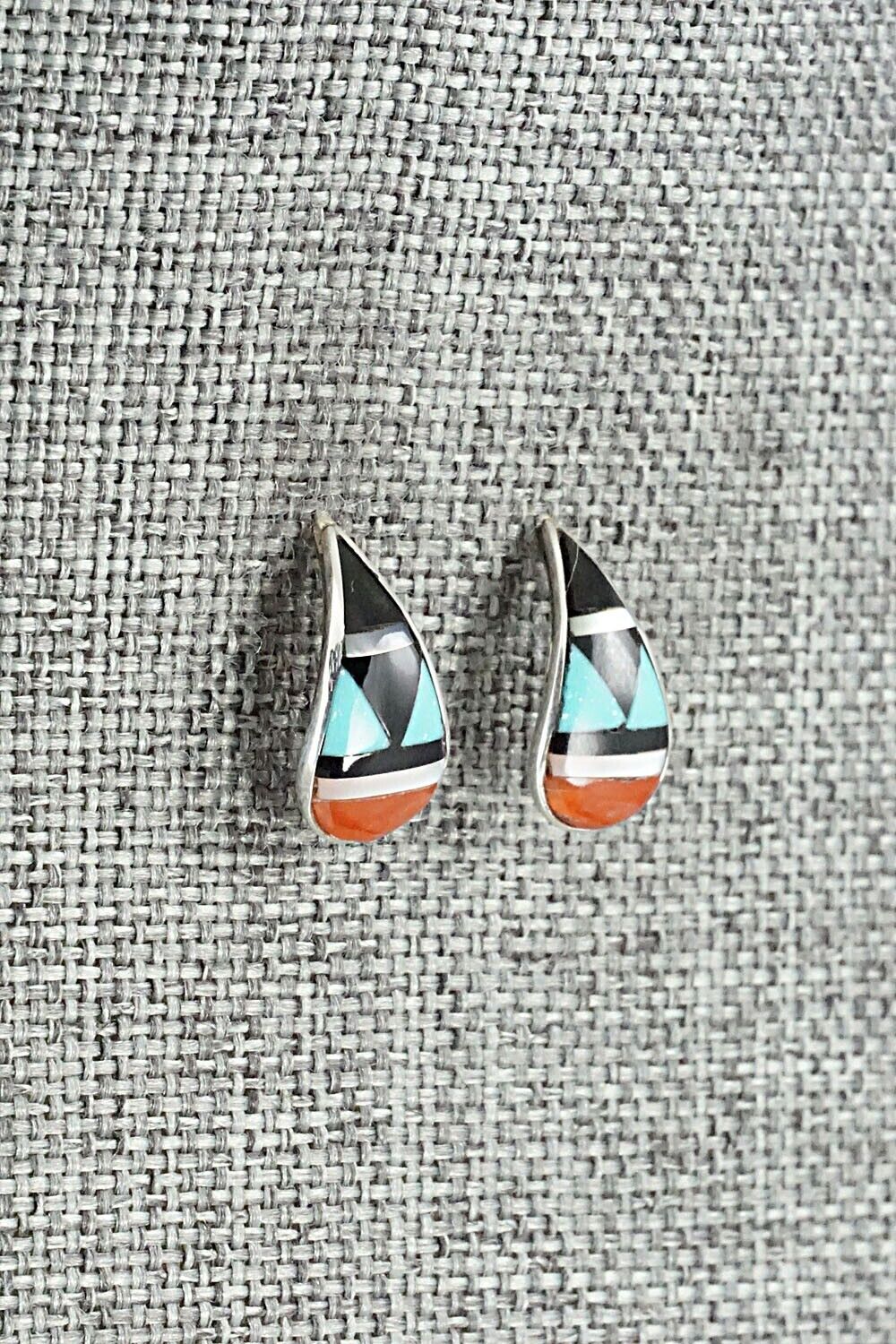 Multi Stone & Sterling Silver Earrings - Bernadette Boone