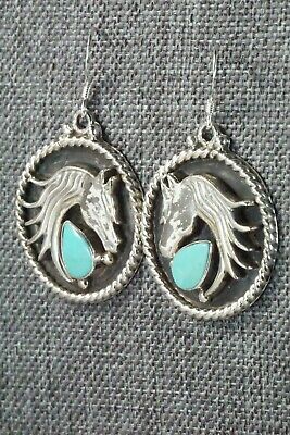Turquoise & Sterling Silver Earrings - Genevieve Francisco