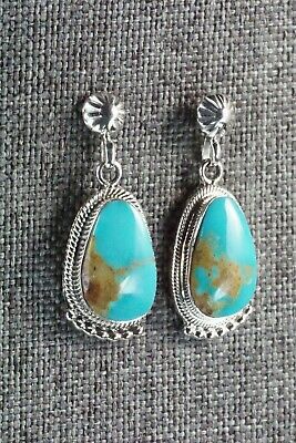 Turquoise & Sterling Silver Earrings - Verley Betone