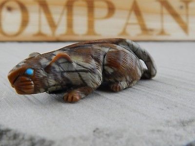 Mouse Zuni Fetish Carving - Lance Cheama - High Lonesome Trading