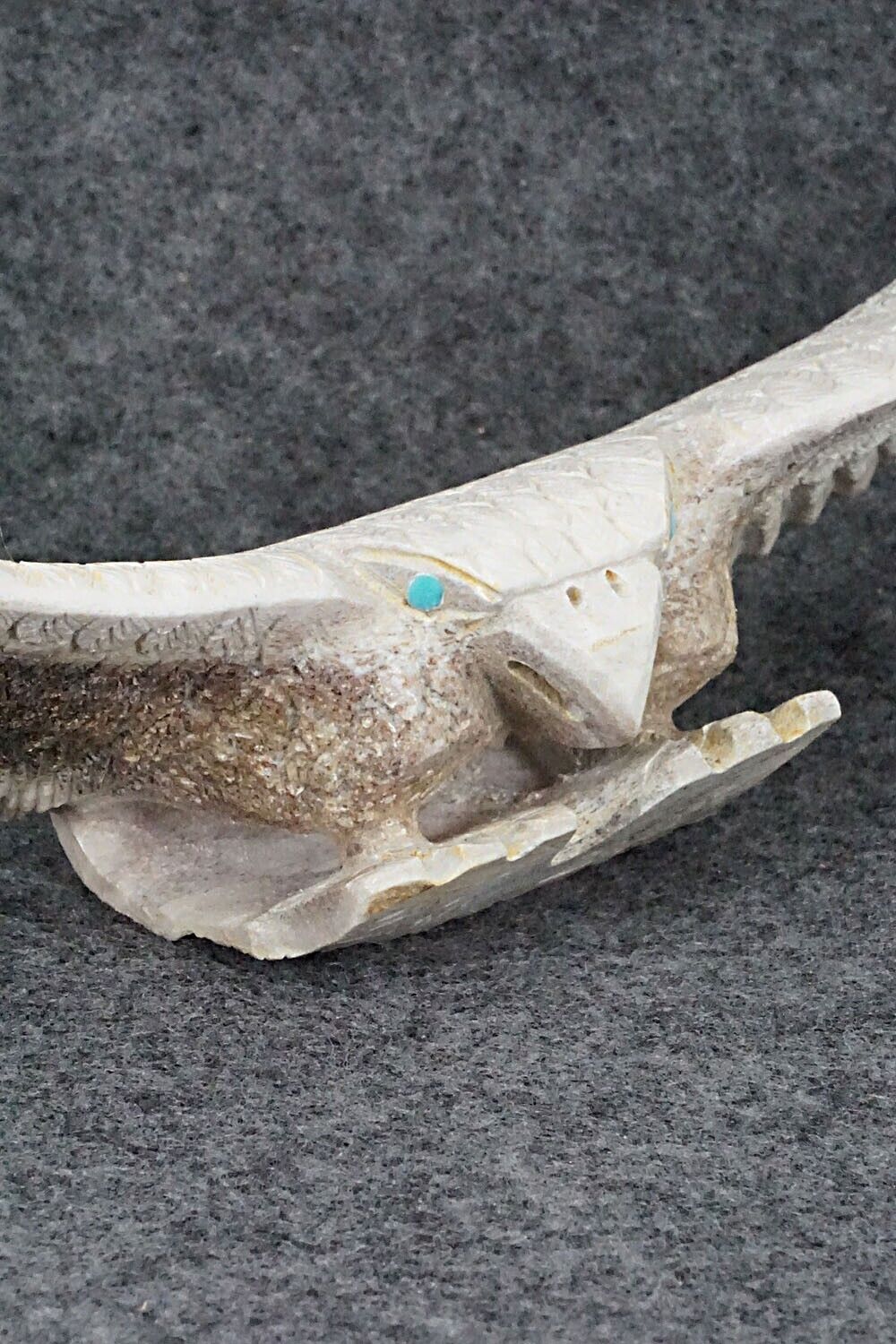 Eagle Zuni Fetish Carving - Garrick Weeka