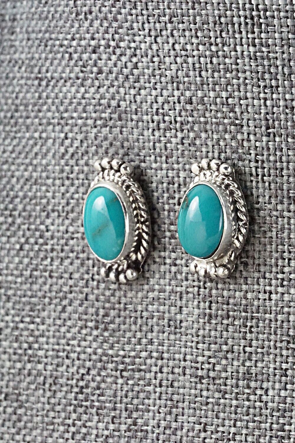 Turquoise & Sterling Silver Earrings - Jan Mariano