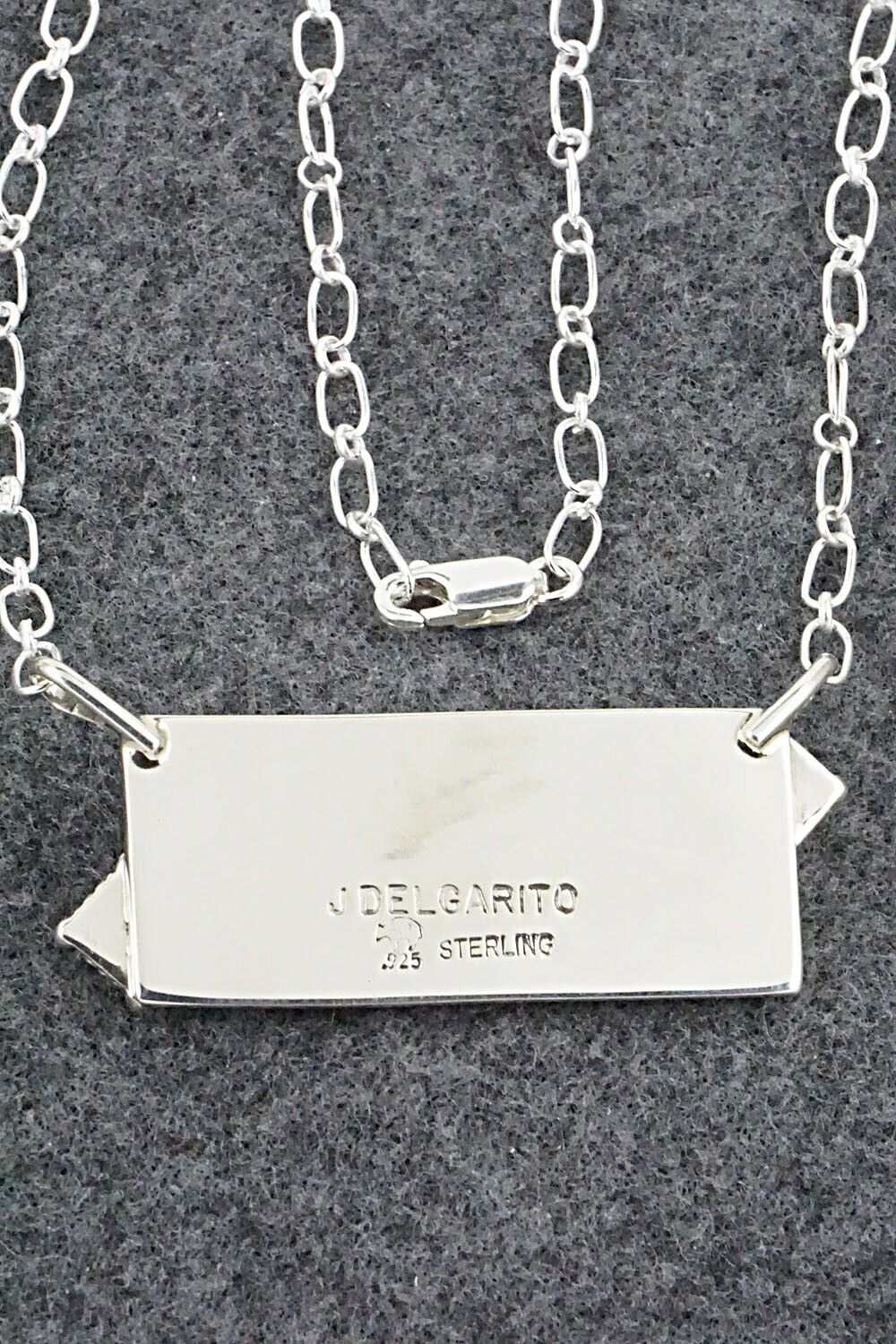 Turquoise & Sterling Silver Necklace - Jeremy Delgarito