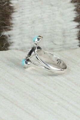 Turquoise & Sterling Silver Ring - Roger Pino - Size 7.5