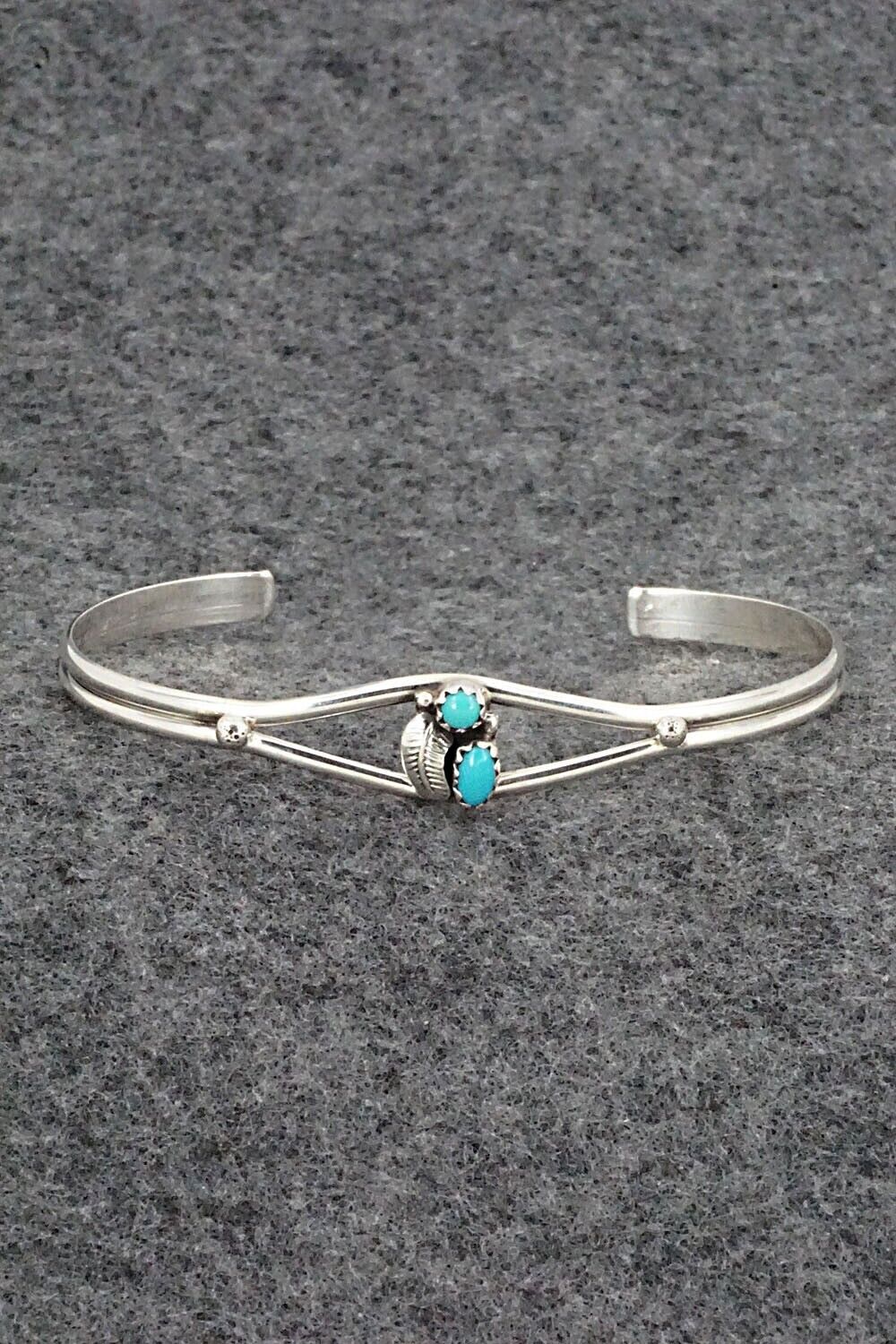 Turquoise and Sterling Silver Bracelet - Betty Hawthorne