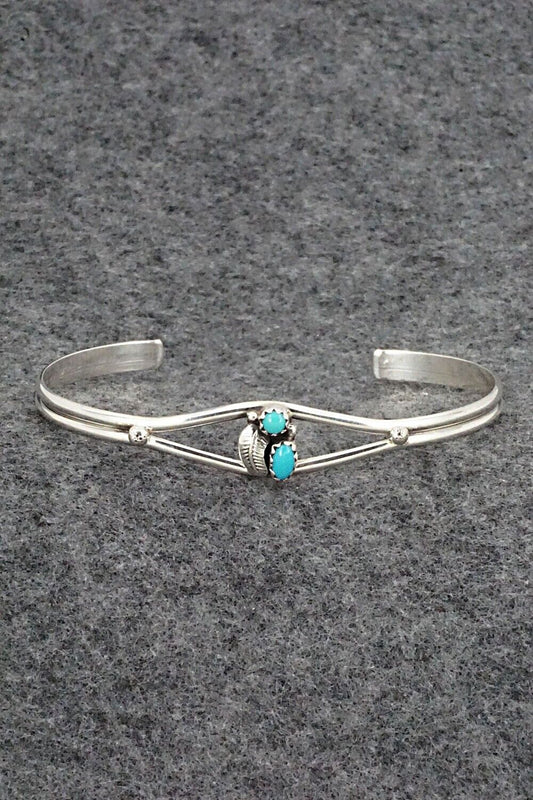 Turquoise and Sterling Silver Bracelet - Betty Hawthorne