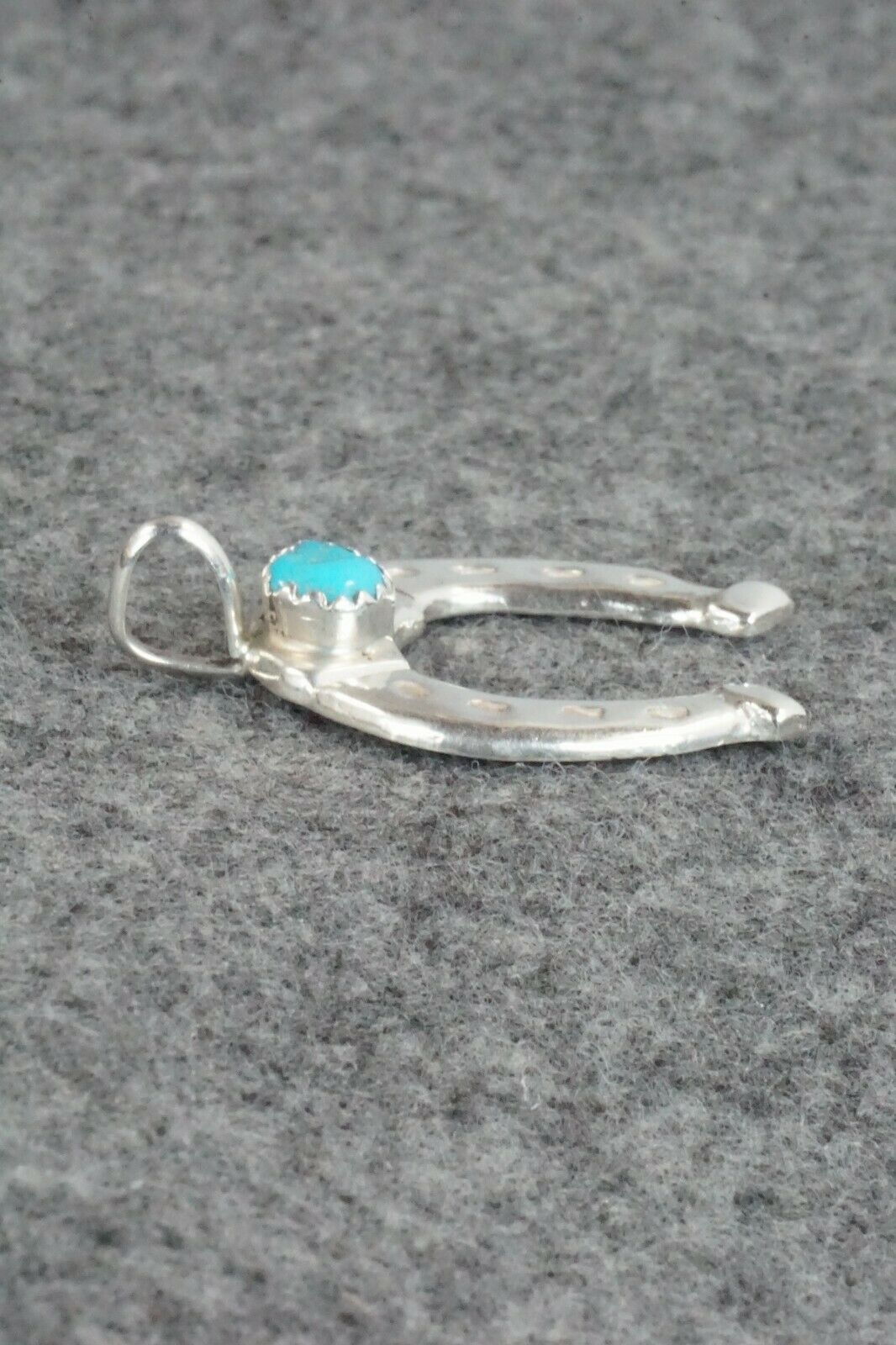Turquoise & Sterling Silver Pendant - Pauline Nelson