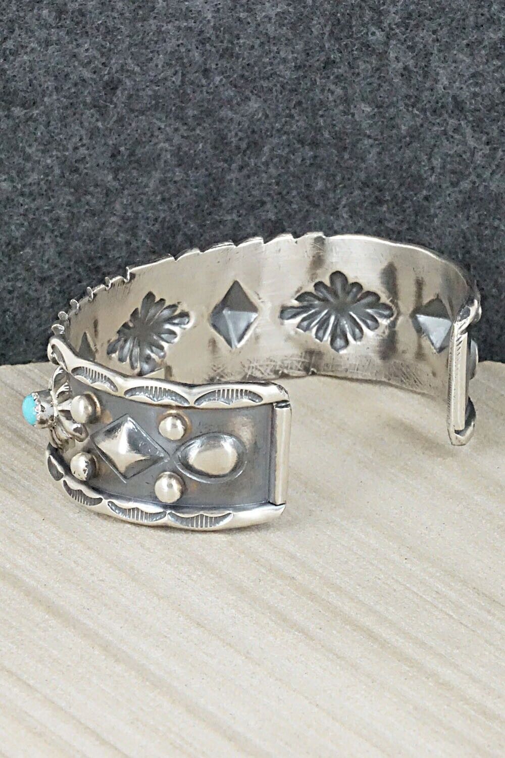 Turquoise & Sterling Silver Bracelet - Tim Yazzie