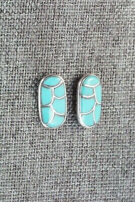 Turquoise & Sterling Silver Earrings - Orena Leekya