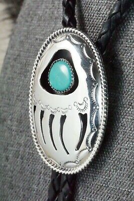 Turquoise & Sterling Silver Bolo Tie - Wilbert Muskett Sr.