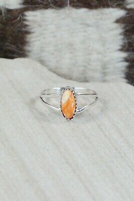 Spiny Oyster & Sterling Silver Ring - Robert Martinez - Size 8.5