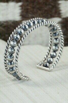 Navajo Sterling Silver Bracelet - Elaine Tahe