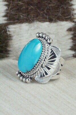 Turquoise & Sterling Silver Ring - Mike Smith - Size 6.5 - High Lonesome Trading