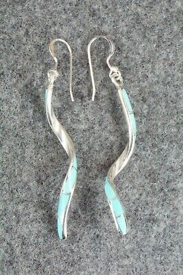 Turquoise & Sterling Silver Earrings - Ira Johnson