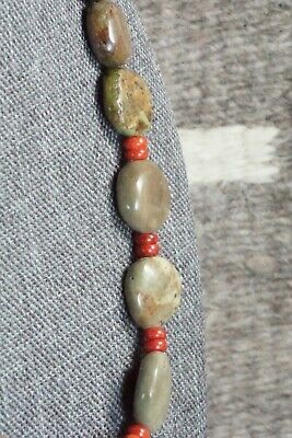 Turquoise, Coral & Sterling Silver Necklace - Navajo