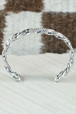 Navajo Sterling Silver Bracelet - Elaine Tahe