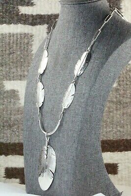 Sterling Silver Feather & Chain Necklace - Ben Begay