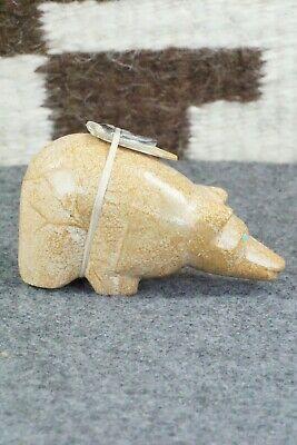 Bear Zuni Fetish Carving - Delvin Leekya - High Lonesome Trading