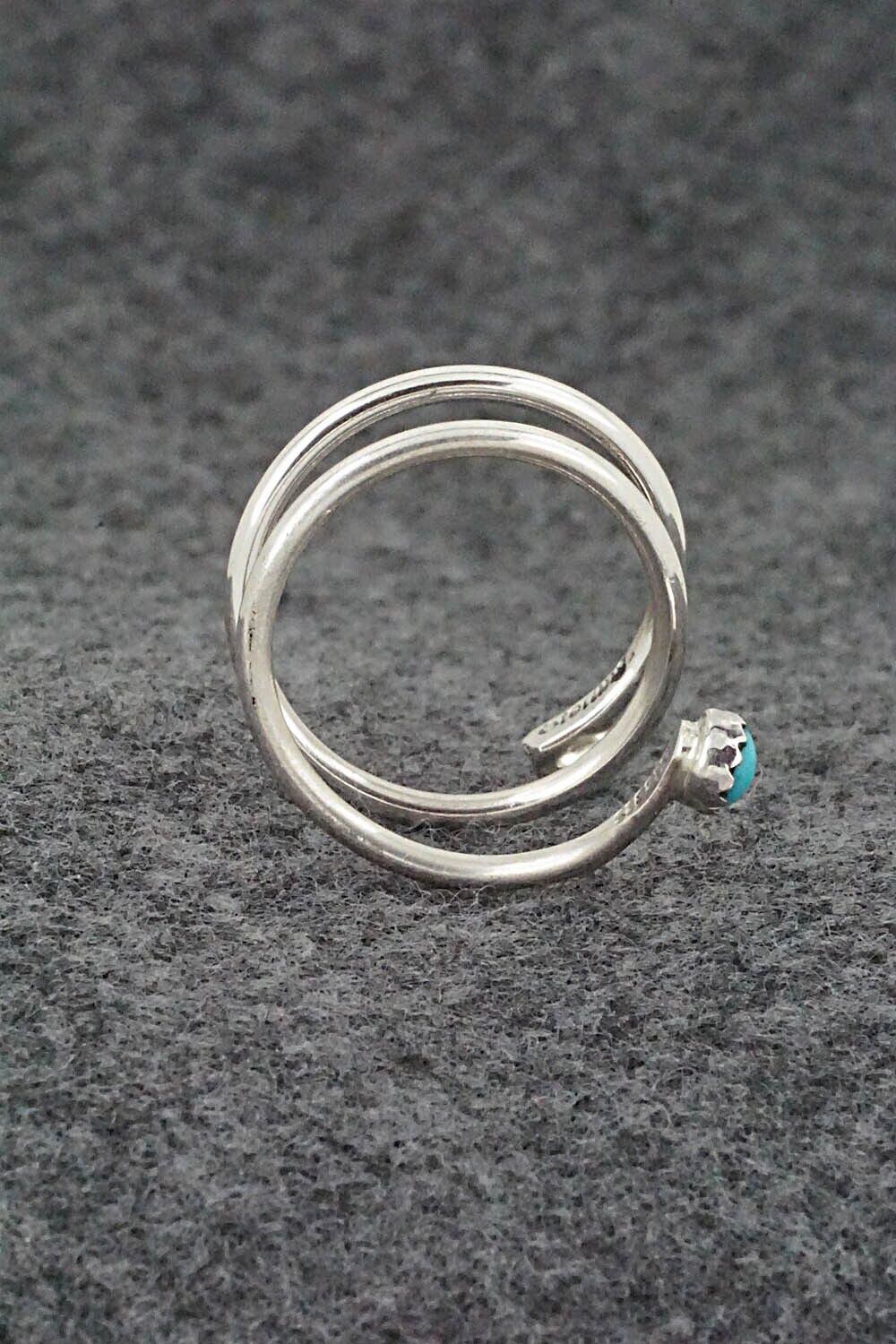 Turquoise & Sterling Silver Ring - Yolanda Skeets - Size 8.5