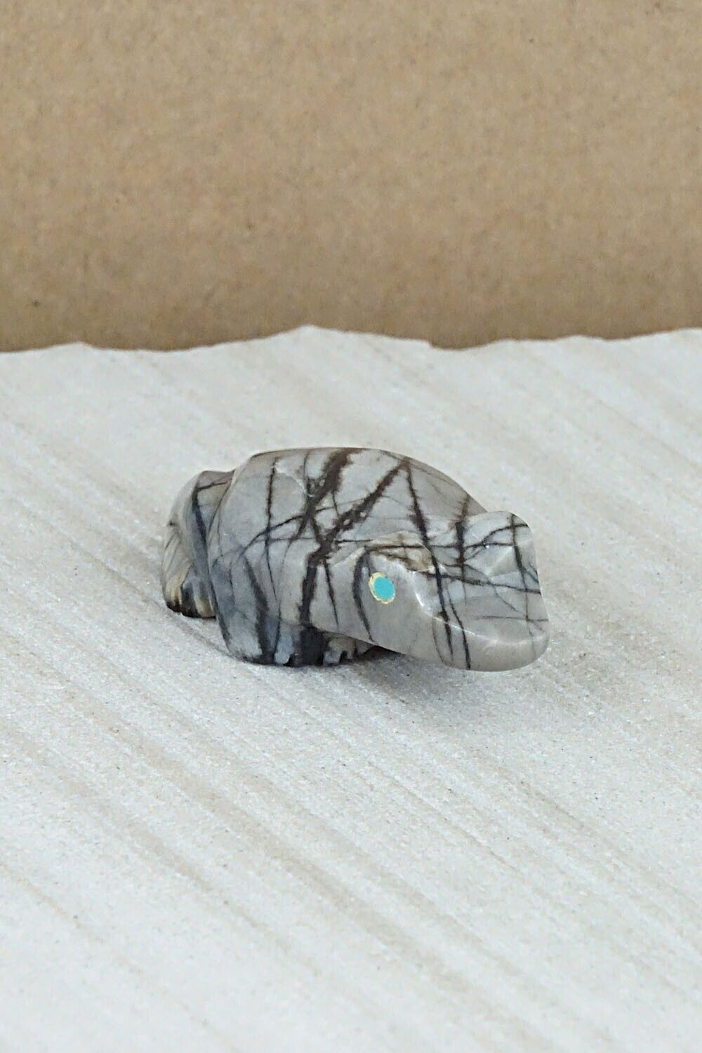 Frog Zuni Fetish Carving - Elvert Lamy