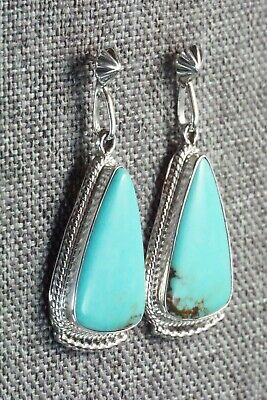 Turquoise & Sterling Silver Earrings - Sharon McCarthy