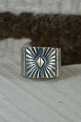 Navajo Sterling Silver Ring - Derrick Gordon - Size 8.25 - High Lonesome Trading