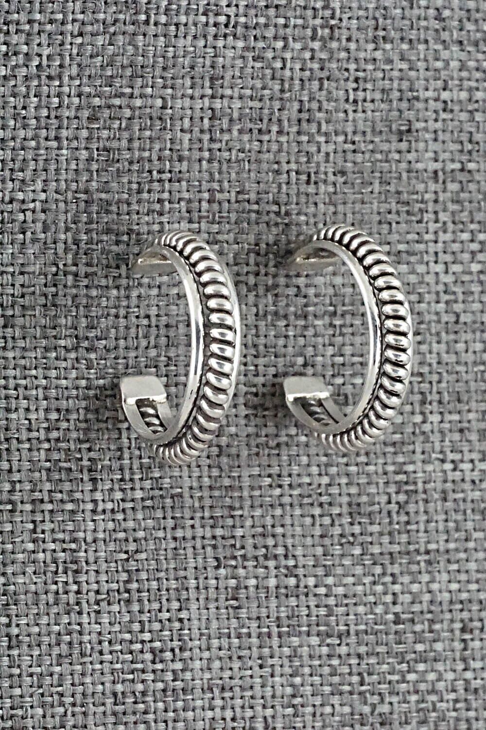 Sterling Silver Hoop Earrings - Elaine Tahe