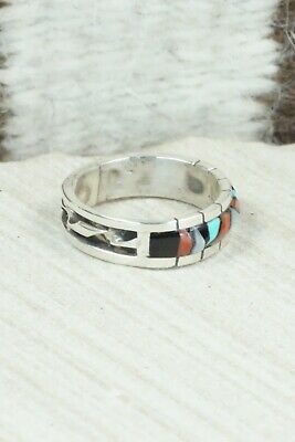 Multi Stone & Sterling Silver Ring - Phyllis Lucio - Size 8.25