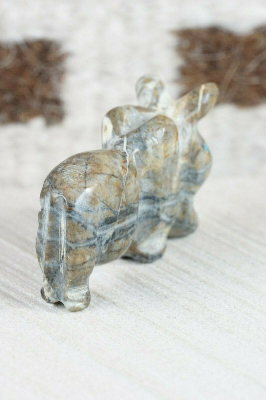 Buffalo Zuni Fetish Carving - Kelly Lementino - High Lonesome Trading