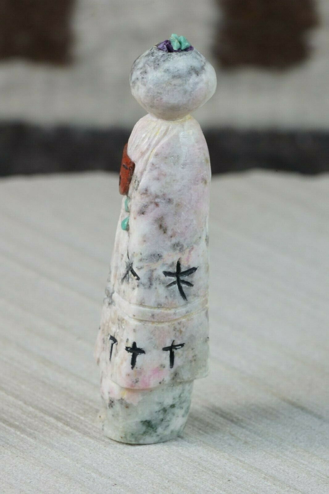 Corn Maiden Zuni Fetish Carving - Sandra Quandelacy - High Lonesome Trading