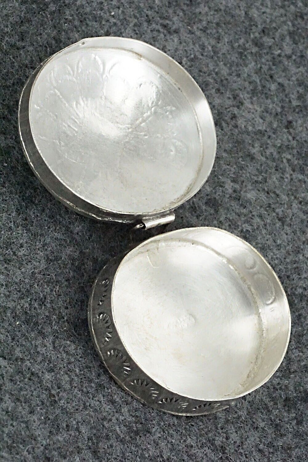 Turquoise & Sterling Silver Pill Box - Elouise Curtis