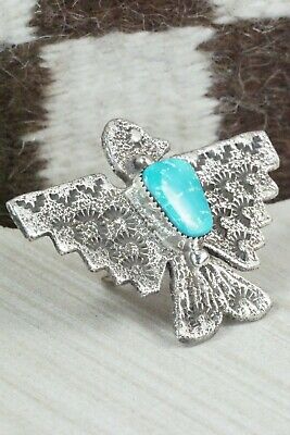 Turquoise & Sterling Silver Ring - Delbert Arviso - 8.25
