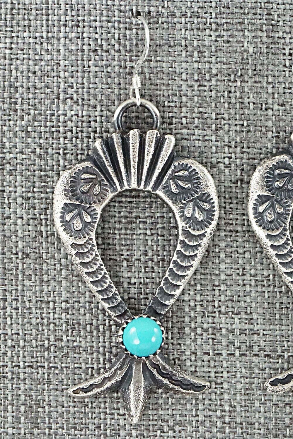 Turquoise & Sterling Silver Earrings - Linberg Billah