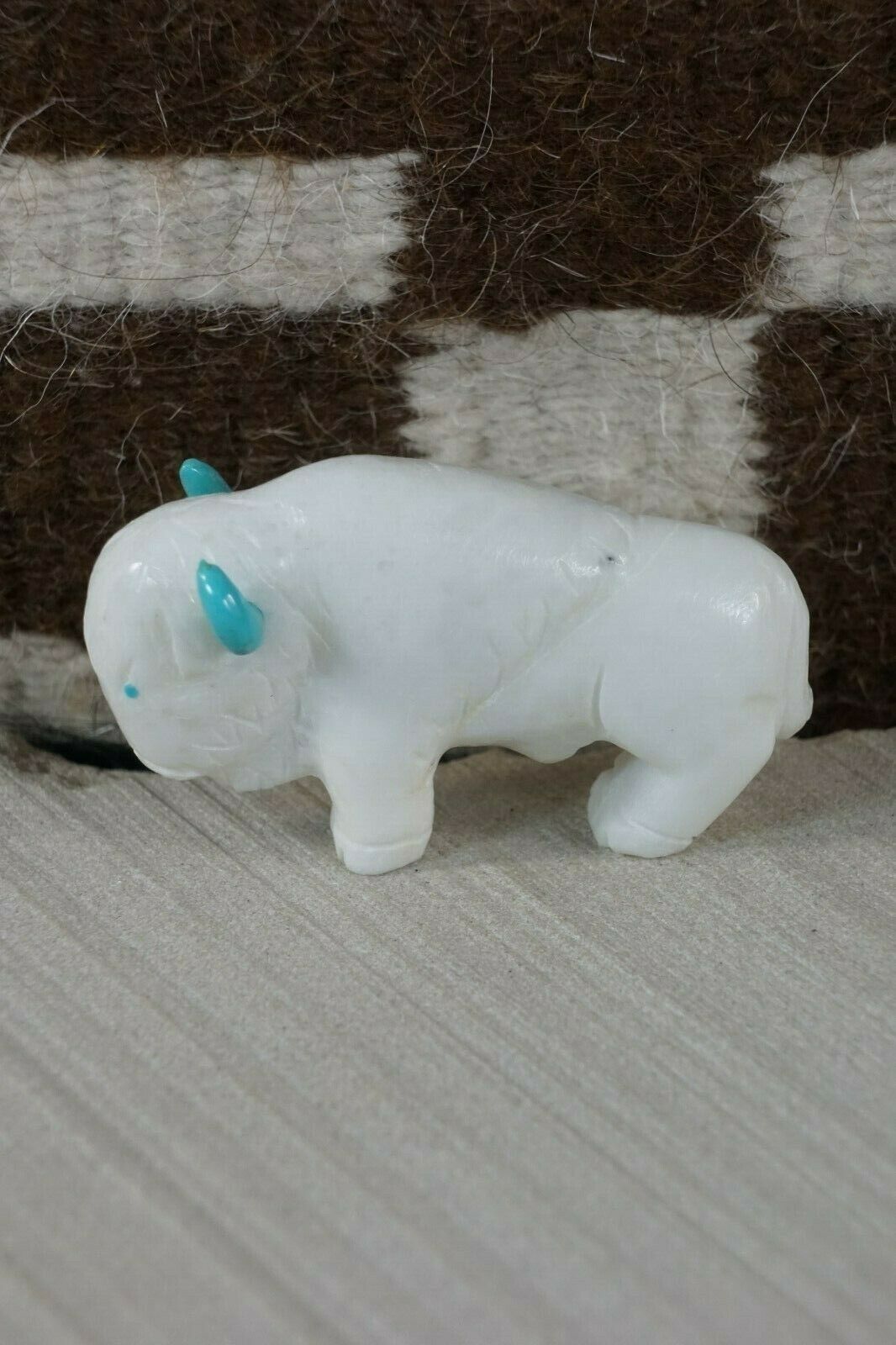 Buffalo Zuni Fetish Carving - Cody Nastacio - High Lonesome Trading
