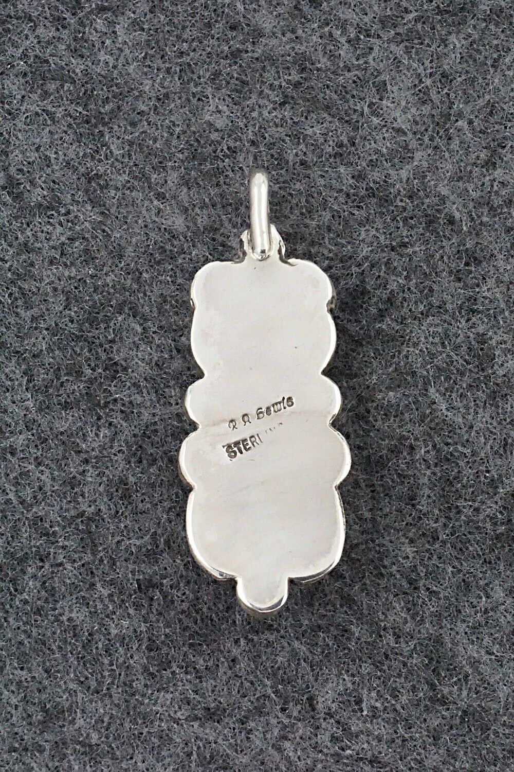 Turquoise & Sterling Silver Pendant - Roger Lewis