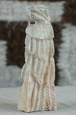 Eagle Zuni Fetish Carving - Jerrold Lahaleon - High Lonesome Trading