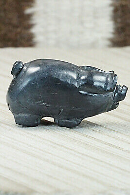 Pig Zuni Fetish Carving - Stanton Hannaweeke