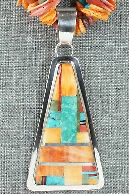 Spiny Oyster & Sterling Silver Necklace - Daniel Coriz