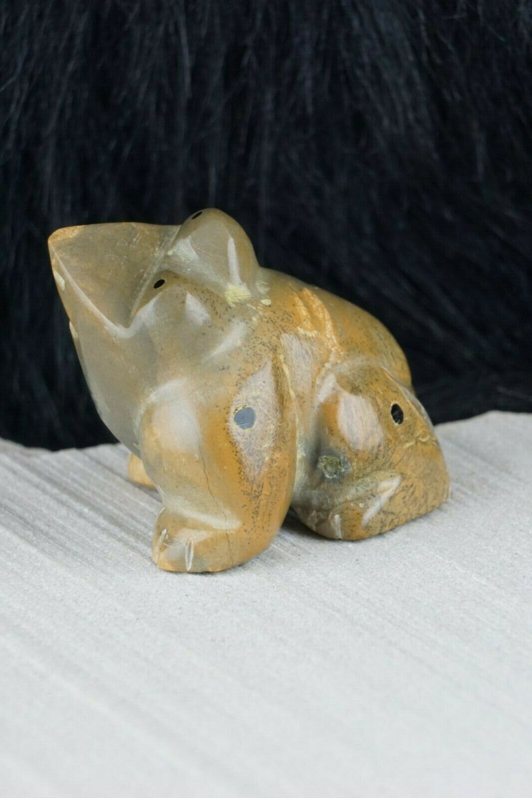 Frog Zuni Fetish Carving - Enrike Leekya - High Lonesome Trading